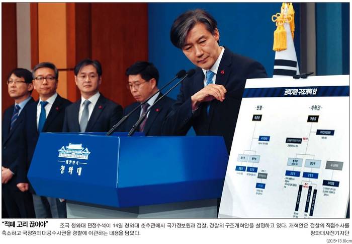 국민일보 15일자 1면사진 캡처. 
