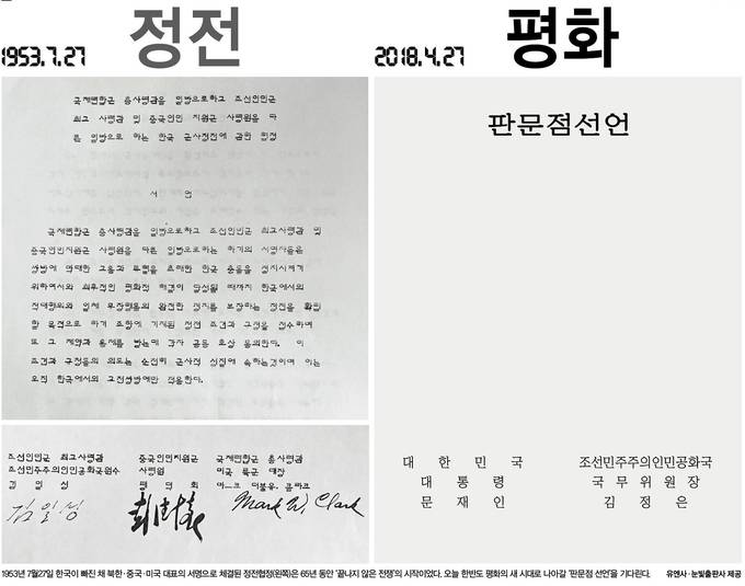 한겨레신문 27일자 1면사진 캡처. 