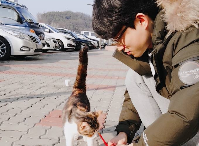 김성준 대전일보 기자는 길고양이 세 마리를 키운다. 사진은 충남 금산에서 다시 찾은 ‘크리’의 모습. 김성준 대전일보 기자는 길고양이 세 마리를 키운다. 사진은 충남 금산에서 다시 찾은 ‘크리’의 모습.