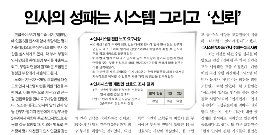 조선일보 기자들 
