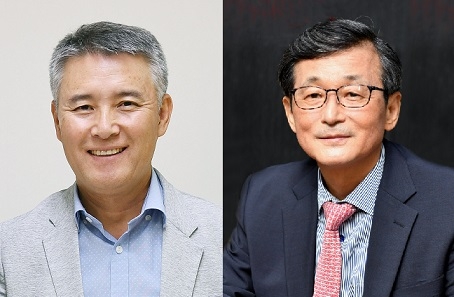 기업회생절차를 밟아온 스포츠서울이 7일 회생절차를 마무리지었다. 이날 취임한 김상혁 스포츠서울 신임 회장(왼쪽), 박건승 신임 대표이사  사장. /스포츠서울 제공 