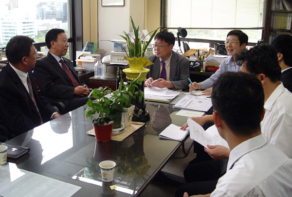 6일 기자협회를 방문한 중국기자협회 대표단.