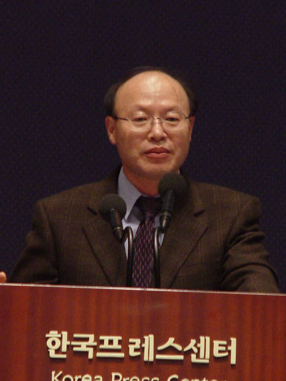 제40대 한국기자협회장에 당선된 정일용 후보가 당선소감을 밝히고 있다.